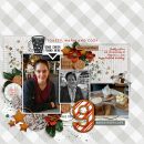 Toasty Warm and Cozy Coffee Starbucks digital scrapbooking page using Comfy Cozy Are We by Sahlin Studio