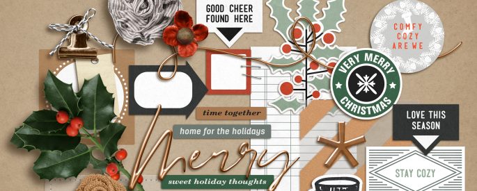 Comfy Cozy Are We (Elements) by Sahlin Studio - Perfect for scrapbooking your December Daily, Document Your December, Project Life and Christmas albums!!