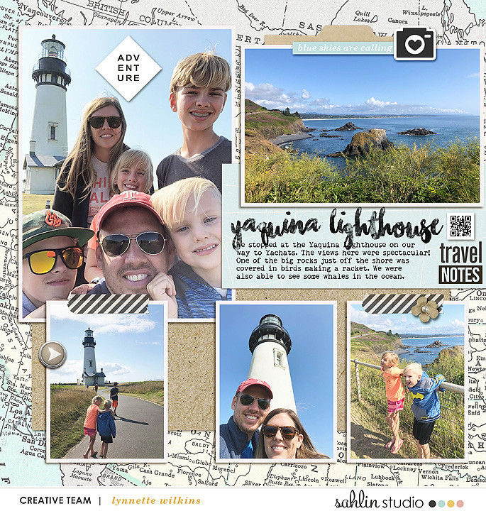 digital scrapbooking layout created by lynnette featuring March '22 FREE Template by Sahlin Studio