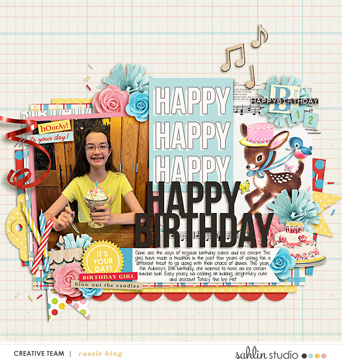 digital scrapbooking layout created by cassie featuring Word Snips by Sahlin Studio