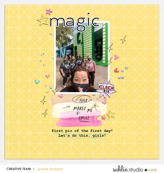 digital scrapbooking layout created by jenna featuring alpha by Sahlin Studio