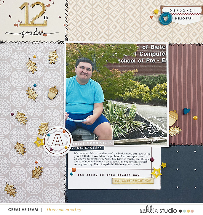 digital scrapbooking layout created by theresa moxley featuring June '22 FREE Template by Sahlin Studio