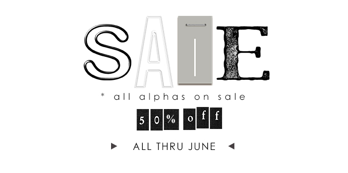 Alphas 50% off in June 2022 by Sahlin Studio