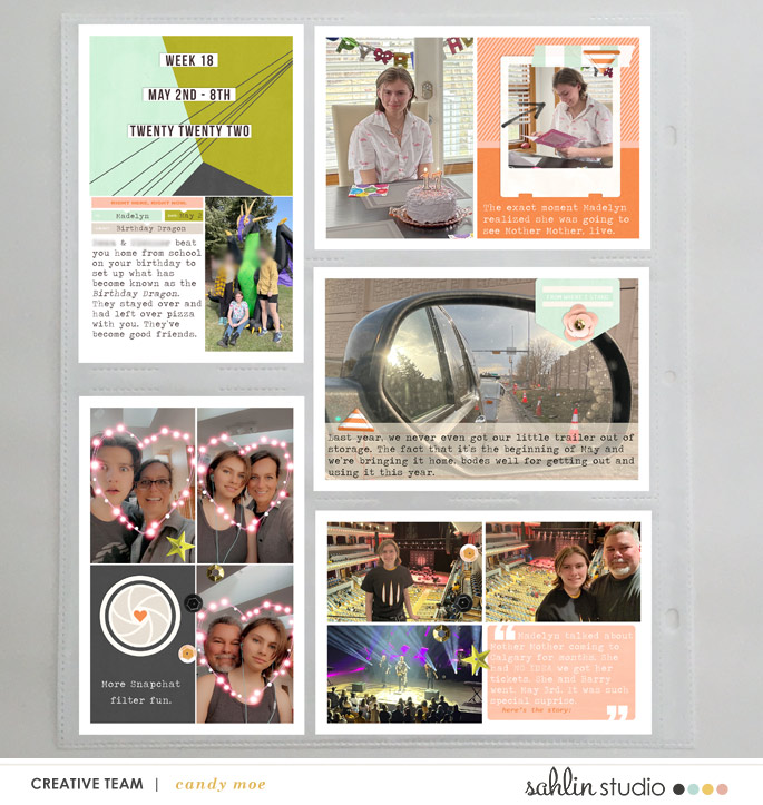 digital scrapbooking layout created by candy featuring Viewpoint by Sahlin Studio