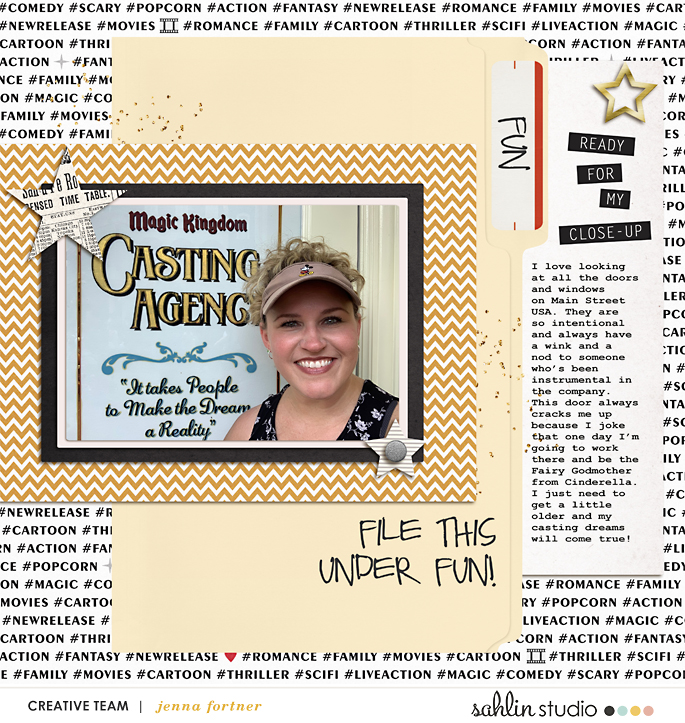 digital scrapbooking layout created by jenna featuring August '22 FREE Template by Sahlin Studio