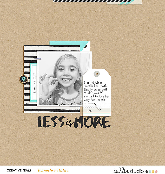 digital scrapbooking layout created by lynnette featuring Simplify by Sahlin Studio