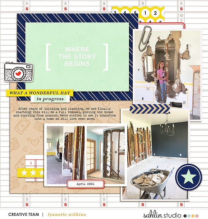 digital scrapbooking layout created by lynnette featuring Composition by Sahlin Studio