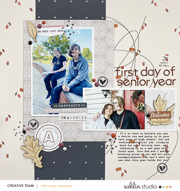 hybrid digital scrapbooking layout created by theresa moxley featuring November '22 FREE Template by Sahlin Studio