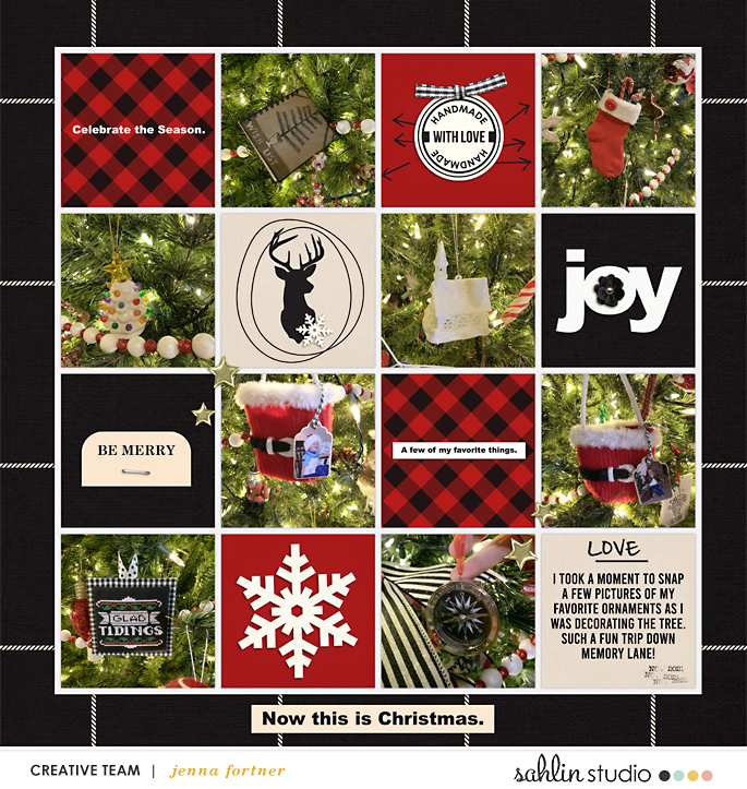 digital scrapbooking layout created by jenna featuring Mad for Plaid by Sahlin Studio