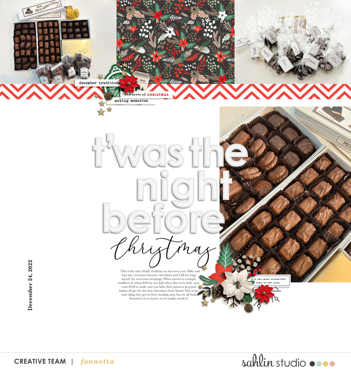 digital scrapbooking layout created by fonnetta featuring January '23 FREE Template by Sahlin Studio