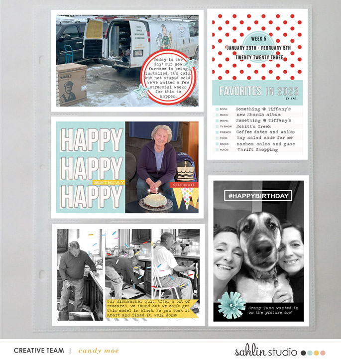 digital scrapbooking layout created by Candy featuring Birthday Cake by Sahlin Studio