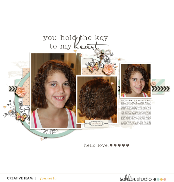 digital scrapbooking layout created by fonnetta featuring June '23 FREE Template by Sahlin Studio