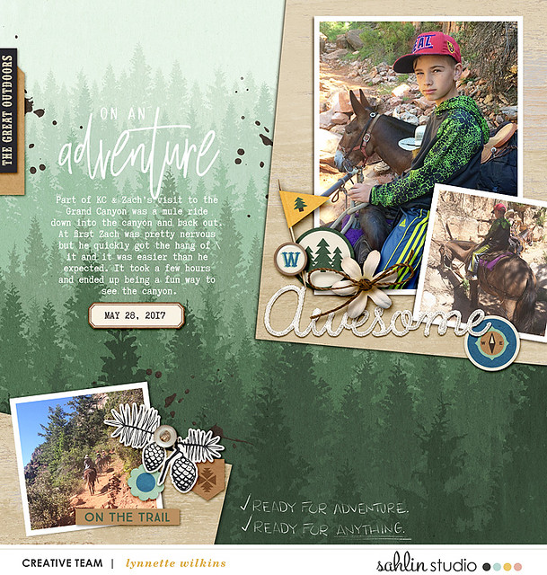 Sahlin Studio, Digital Scrapbooking DesignsFREE Digital Scrapbooking  Template / Sketch, August '23 - Sahlin Studio