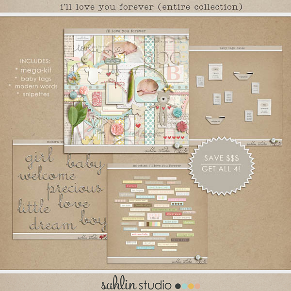 I'll Love You Forever (Entire Collection) by Sahlin Studio