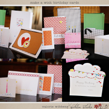 Make A Wish Birthday Cards by Sahlin Studio and Valorie Wibbens