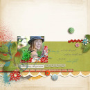 digital scrapbooking layout featuring Realistic Drop Shadow Styles by Sahlin Studio