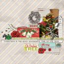 layout featuring the Kitschy Christmas Collection by Sahlin Studio and Jennifer Barrette