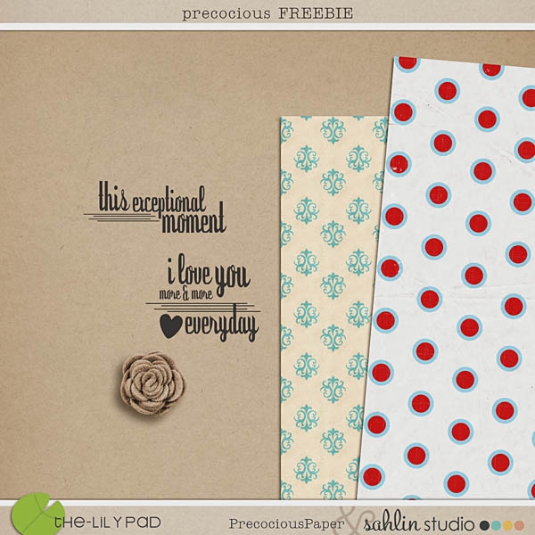 precocious FREEBIE by precocious papers and sahlin studio