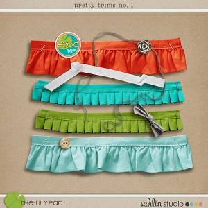 Sahlin Studio | Digital Scrapbooking DesignsNEW | Digital Pretty Ruffle ...