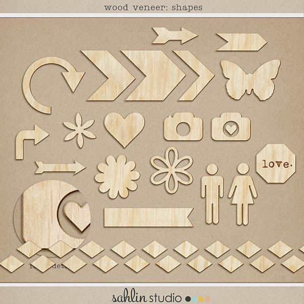 Wood Veneer: Shapes by Sahlin Studio