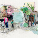 Digital Scrapbook page created by amberr featuring "Down the Lane" by Sahlin Studio
