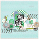 Digital Scrapbook page created by dianeskie featuring "Down the Lane" by Sahlin Studio