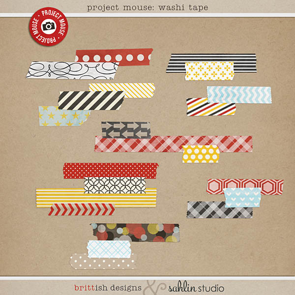 project mouse (days): washi tape by britt-ish designs and sahlin studio
