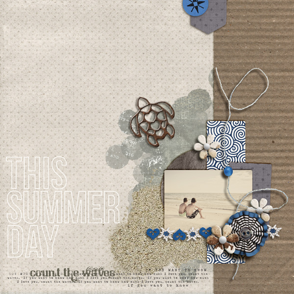 Digital Scrapbook page created by sucali featuring "Count the Waves" by Sahlin Studio