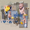 Digital scrapbook layout by kristasahlin using count the waves by sahlin studio
