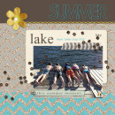 Summer / Lake digital scrapbook page created by ctmm4 featuring Sahlin Studio goodies
