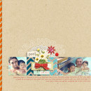 Summer Swimming scrapbook page created by raquels featuring Sahlin Studio goodies