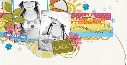 Summer Beach Layout by cindy07032004 featuring Life's a Beach Sahlin Studio