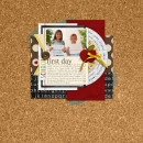 First day of school layout by rlma using Journal Cards: School and Explore.Learn.Grow Bundle by Sahlin Studio