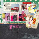 Back To School Shopping layout by Heather Prins using Journal Cards: School by Sahlin Studio