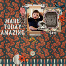 Fall / Autumn digital scrapbook layout created by raquels featuring Autumn Moon by Sahlin Studio