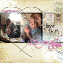 love this layout by Heather Prins using magical photo overlays by sahlin studio