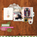 Everyday scrapbook layout by RebeccaH using Life As We Know It kit by sahlin studio and sugarplum paperie