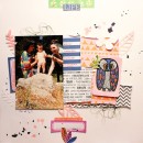 Everyday PAPER scrapbook layout by Rossana1 using Life As We Know It kit by sahlin studio and sugarplum paperie