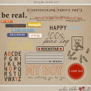 Grunge Word Art by Sahlin Studio - Perfect for scrapbooking the special boy in your life.