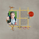 Boy digital scrapbook layout by bderby featuring Grunge by Sahlin Studio