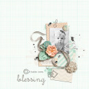 Blessing digital scrapbooking layout by sucali using Paper Clips - Arrows by Sahlin Studio