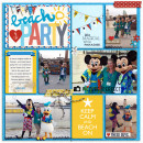 Disney Beach Party Digital Scrapbook Page by julie using Project Mouse (At Sea): Bundle by Britt-ish Designs & Sahlin Studio