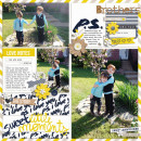Brothers Digital Scrapbook Page by editorialdragon using P.S. I Love You (Kit) by Sahlin Studio