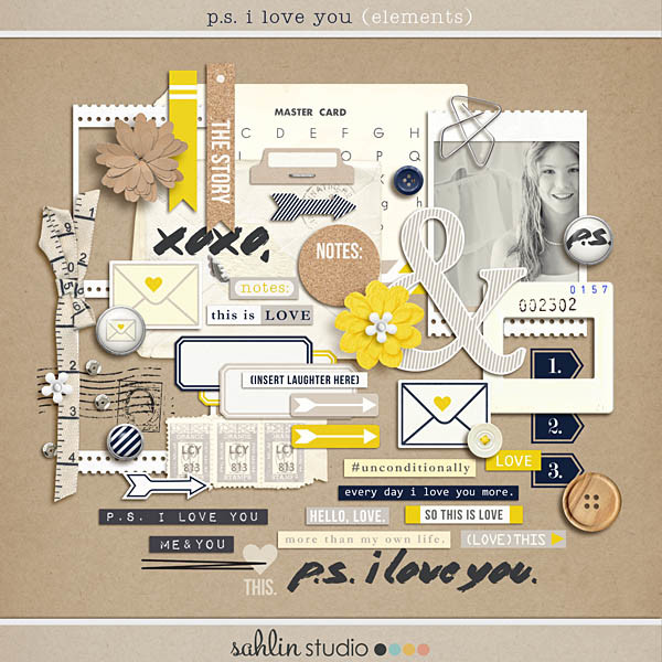 P.S. I Love You (Elements) by Sahlin Studio