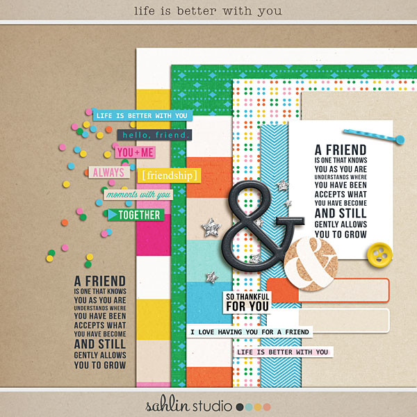 life is better with you (mini-kit) by sahlin studio