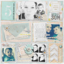 Digital Scrapbook Page by justagirl using Drift Away Kit by Sahlin Studio