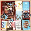 Disney Splash Mountain Digital Project Life Page by julie featuring Project Mouse Alphabet Cards by Britt-ish Designs and Sahlin Studio