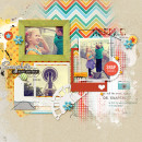 Snapshots digital scrapbook page by amberr featuring Flashback by Sahlin Studio