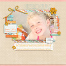 Summer Digital Scrapbook Page by pne123 featuring Hello Sun by Sahlin Studio