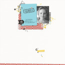 Documented digital scrapbook layout by Chey featuring We Are Storytellers Word Art by Sahlin Studio